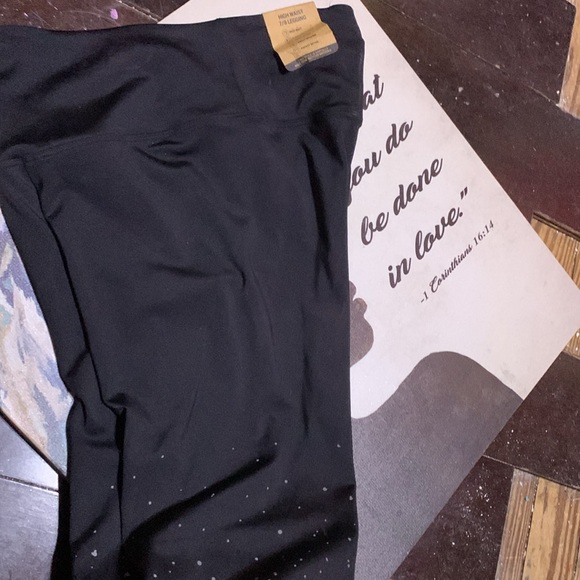 Pink Black leggings - Picture 4 of 7